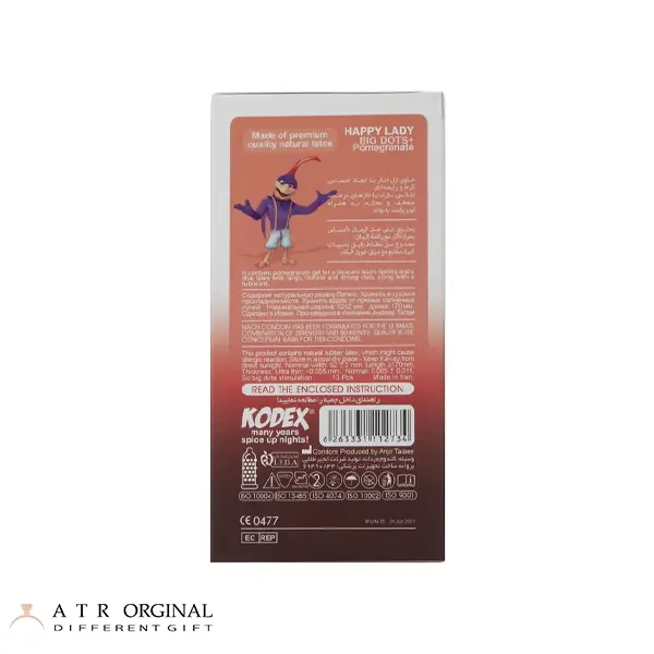 کاندوم ناچ کدکس مدل Happy Lady بسته 10 عددی