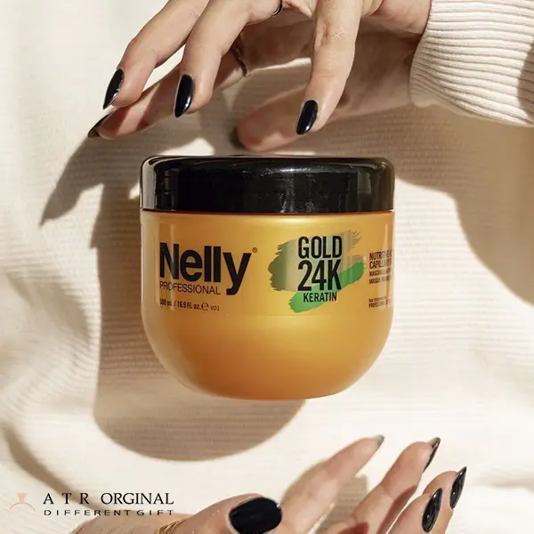 ماسک مو کراتینه گلد 24k نلی 500 میل