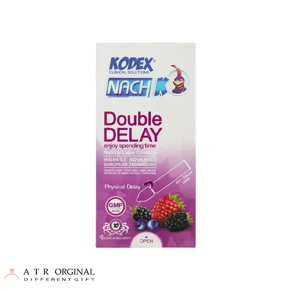 کاندوم تاخیری ناچ کدکس مدل Double Delay بسته 10عددی