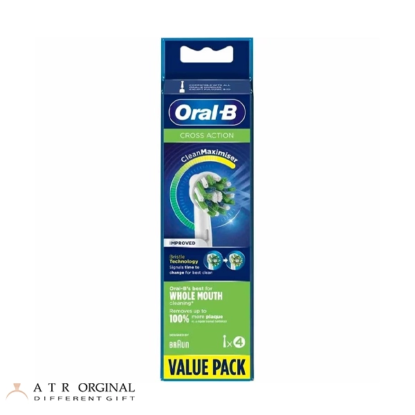 سری یدک مسواک برقی اورال بی Oral-B مدل Cross Action بسته 4 تایی