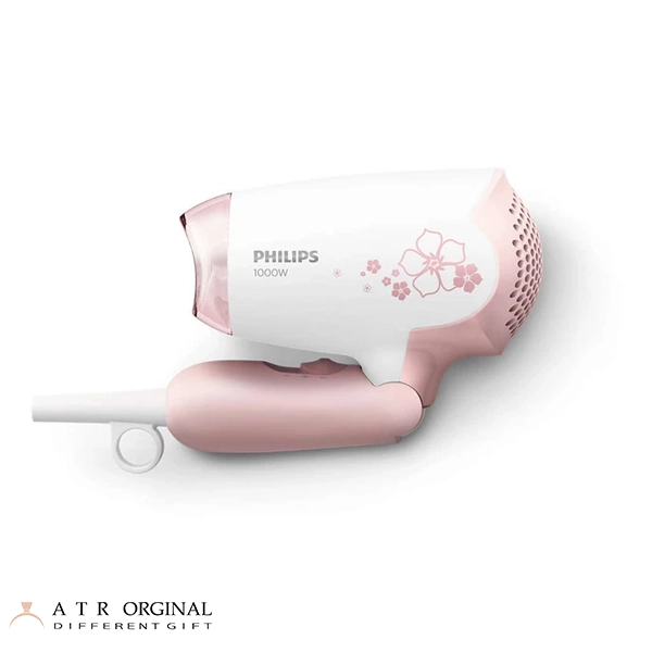 سشوار مسافرتی فیلیپس مدل HP8108 رنگ سفید صورتی