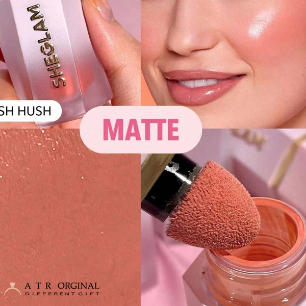 رژگونه مایع مات شیگلم رنگ Hush Hush