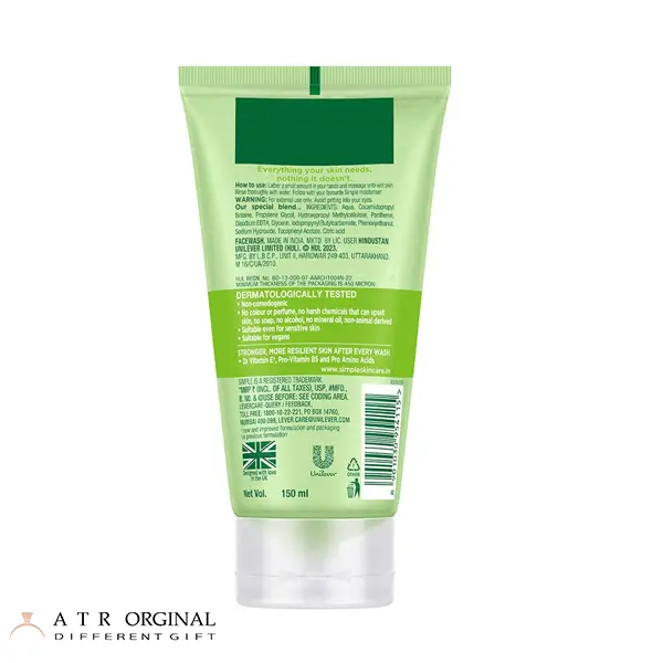 ژل شستشوی صورت سیمپل مدلRefreshing حجم 150میلی لیتر