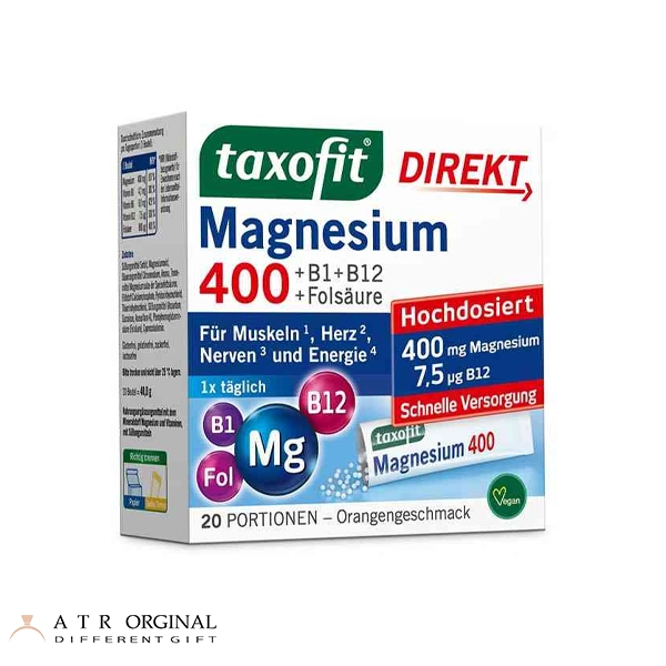 پودر منیزیم ۴۰۰ و ویتامین گروه ب تاکسوفیت