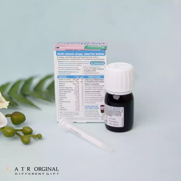 قطره مولتی ویتامین نوزاد ول بیبی